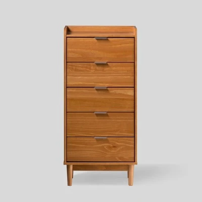 Mid-Century Modern Solid Wood 5 Drawer Chest of Drawers - Saracina Home Mid-Century Modern Solid Wood 5 Drawer Chest Of Drawers - Saracina Home -Saracina Home Shop GUEST 5e4385bd f55f 474e 8e71 1c6e45c84f05