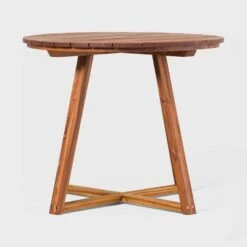 Saracina Home 36" Modern Acacia Slatted Round Outdoor Dining Table 6 Saracina Home 36" Modern Acacia Slatted Round Outdoor Dining Table -Saracina Home Shop GUEST 5eed473a 17d8 4ae1 95b0 aa8fa8fb2113