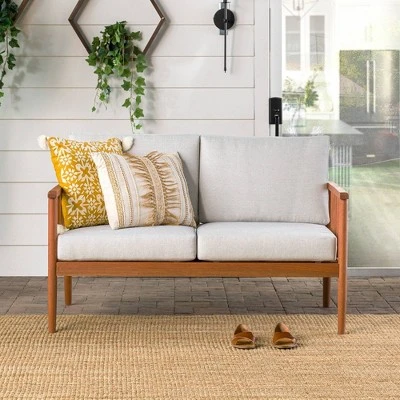 Saracina Home Modern Boho Eucalyptus Spindle Outdoor Bench with Cushions Saracina Home Modern Boho Eucalyptus Spindle Outdoor Bench With Cushions -Saracina Home Shop GUEST 5f30f21a 682e 49b0 afde 1731b0e82653