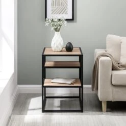 Modern 3 Tier Side Table - Saracina Home