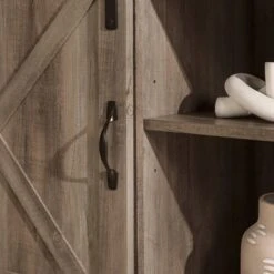 Clarabelle Double Sliding X Barn Door TV Stand For TVs Up To 80" - Saracina Home -Saracina Home Shop GUEST 5ff10700 2a62 4d9e 9e05 6dc0284af12e