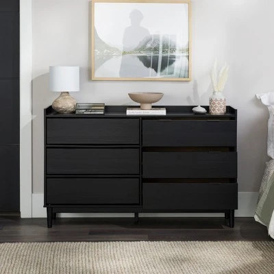 Mid-Century Modern Solid Wood 6 Drawer Double Dresser - Saracina Home Mid-Century Modern Solid Wood 6 Drawer Double Dresser - Saracina Home -Saracina Home Shop GUEST 6055ff97 4649 4b8d 9ad4 41a92d811076