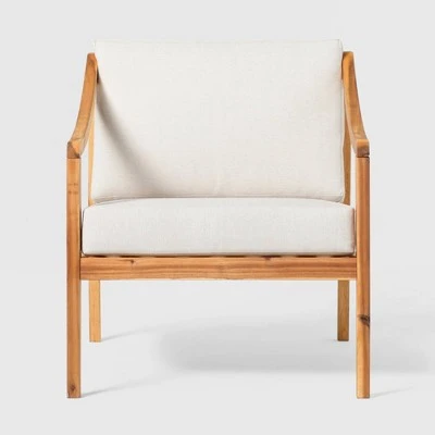 Saracina Home Mid-Century Modern Slatted Outdoor Acacia Arm Chair with Cushion Saracina Home Mid-Century Modern Slatted Outdoor Acacia Arm Chair With Cushion -Saracina Home Shop GUEST 617524f1 74f8 41f4 b899 8bdf5f0a0eb5