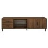 Sana Modern Triple Storage TV Stand For TVs Up To 80" Dark Walnut - Saracina Home -Saracina Home Shop GUEST 61a9d775 359c 484c 947e fd999158416f