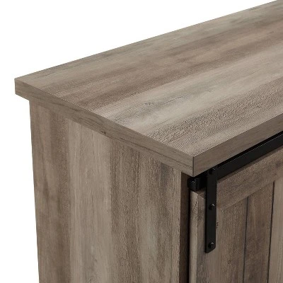 Orson Farmhouse Sliding Grooved Door Sideboard with 3 Drawers Gray Wash - Saracina Home Orson Farmhouse Sliding Grooved Door Sideboard With 3 Drawers Gray Wash - Saracina Home -Saracina Home Shop GUEST 62a7770e 6288 445f be91 7a69edf0faa8