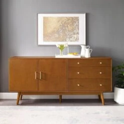 70" Mid-century Modern 3 Drawer And 2 Door Sideboard - Saracina Home -Saracina Home Shop GUEST 653d3b71 c739 47e6 833f f569b8ad58be