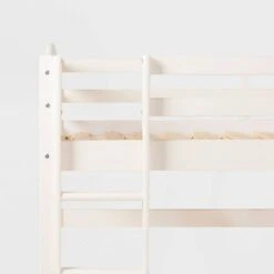 Twin Solid Pine Wood Low Loft Bed White - Saracina Home -Saracina Home Shop GUEST 65ec7841 8c03 462e ad9e 307758571403