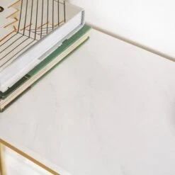 Megan Modern Glam Curved Console Table Faux White Marble/Gold - Saracina Home -Saracina Home Shop GUEST 66a3b1bf dbdb 4543 8b66 ae30b371edd5