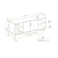 Angelo Modern 2 Door Bookmatch TV Stand For TVs Up To 65" Ash Brown/White - Saracina Home 10 Angelo Modern 2 Door Bookmatch TV Stand For TVs Up To 65" Ash Brown/White - Saracina Home -Saracina Home Shop GUEST 66bfc7d1 f755 4abe a5f6 ed74dc76f088