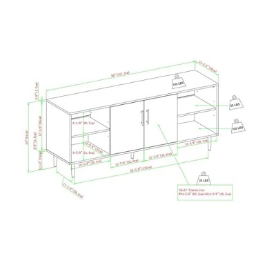Angelo Modern 2 Door Bookmatch TV Stand for TVs up to 65" Ash Brown/White - Saracina Home Angelo Modern 2 Door Bookmatch TV Stand For TVs Up To 65" Ash Brown/White - Saracina Home -Saracina Home Shop GUEST 66bfc7d1 f755 4abe a5f6 ed74dc76f088