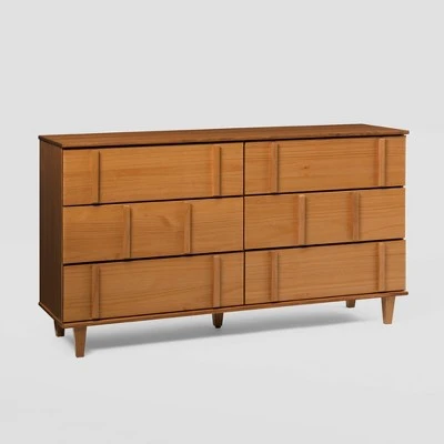 Modern Vertical Accent Solid Wood 6 Drawer Double Dresser - Saracina Home Modern Vertical Accent Solid Wood 6 Drawer Double Dresser - Saracina Home -Saracina Home Shop GUEST 67025e10 5e92 4aa9 b079 56f977267cfe