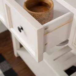 48" Farmhouse Solid Wood 2 Drawer Buffet White - Saracina Home -Saracina Home Shop GUEST 674b092e 3435 4204 b7cf 49f755d818b1