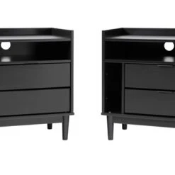 2pk Mid-Century Modern Solid Wood 2 Drawer Storage Nightstands - Saracina Home -Saracina Home Shop GUEST 68ea8919 fae8 48c6 aef2 14de0162909c