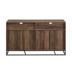 58" 4 Door Contemporary Storage Console Sideboard - Saracina Home -Saracina Home Shop GUEST 69b94c38 9b20 4626 8fee 903639929fc2