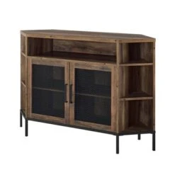 Corner TV Stand For TVs Up To 55" With Metal Mesh Doors - Saracina Home 15 Corner TV Stand For TVs Up To 55" With Metal Mesh Doors - Saracina Home -Saracina Home Shop GUEST 6ae67eda 98e0 4339 8d27 0a4065c69d8a