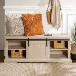 48" Transitional Sliding Door Wood And Metal Bench - Saracina Home 14 48" Transitional Sliding Door Wood And Metal Bench - Saracina Home -Saracina Home Shop GUEST 6b3eeb54 73f2 4ea2 a4a5 f12f3d44198f