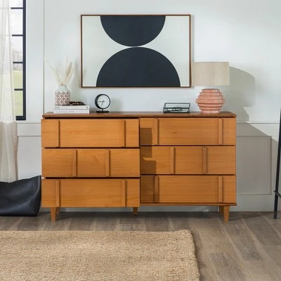 Modern Vertical Accent Solid Wood 6 Drawer Double Dresser - Saracina Home Modern Vertical Accent Solid Wood 6 Drawer Double Dresser - Saracina Home -Saracina Home Shop GUEST 6c23bef8 e024 4617 a9f7 dd4f1807e7f0