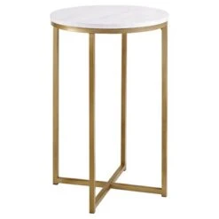 Vivian Glam X Leg Round Side Table - Saracina Home -Saracina Home Shop GUEST 6c2722a3 f679 4004 b4fa 078d8f88603a