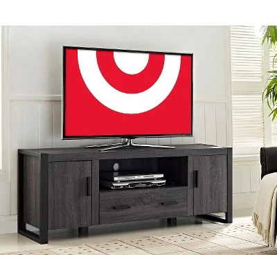Modern Urban Industrial TV Stand for TVs up to 65" Charcoal - Saracina Home Modern Urban Industrial TV Stand For TVs Up To 65" Charcoal - Saracina Home -Saracina Home Shop GUEST 7110123f 3797 4077 bbef ae6718a022b0