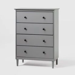 Stiva Classic Mid-Century Modern Vertical 4 Drawer Dresser Gray - Saracina Home 8 Stiva Classic Mid-Century Modern Vertical 4 Drawer Dresser Gray - Saracina Home -Saracina Home Shop GUEST 7191f56d c0ac 4f0c ba2b af58c2793af7