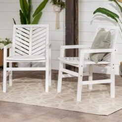2pk Slatted Chevron Acacia Wood Patio Chairs - Saracina Home 12 2pk Slatted Chevron Acacia Wood Patio Chairs - Saracina Home -Saracina Home Shop GUEST 72a4d14c a6a5 412b ade3 033639345d7d
