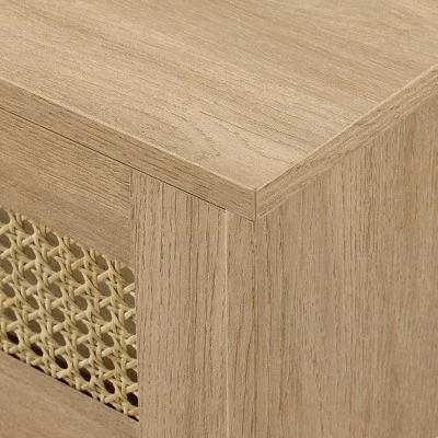 Modern Boho Floating TV Stand for TVs up to 80" with Rattan Doors Coastal Oak - Saracina Home Modern Boho Floating TV Stand For TVs Up To 80" With Rattan Doors Coastal Oak - Saracina Home -Saracina Home Shop GUEST 745a3b8a 848e 4b6e 885e a5cf9fe591e4