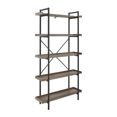 68" 5 Tray Shelf Urban Pipe X Back Bookshelf - Saracina Home 68" 5 Tray Shelf Urban Pipe X Back Bookshelf - Saracina Home -Saracina Home Shop GUEST 7546ba45 c02f 4ca7 b12d e99f32bb0573