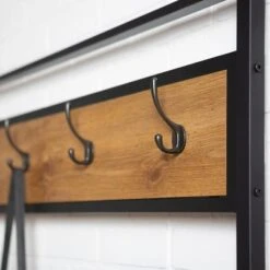 72" Urban Farmhouse Mixed Material Hall Tree - Saracina Home -Saracina Home Shop GUEST 756fb92c 4f24 459b b5d0 220e565e23e8