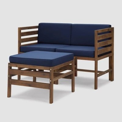 3pc Modular Acacia Wood Patio Chat Set with Cushions - Saracina Home 3pc Modular Acacia Wood Patio Chat Set With Cushions - Saracina Home -Saracina Home Shop GUEST 75715dfc 345c 4dac 84f9 12b8f90851ce