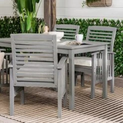 Ravenscroft 5pc Acacia Wood Patio Dining Set - Saracina Home -Saracina Home Shop GUEST 762d0d9e 020b 4a37 ad8d 52684dc657ac