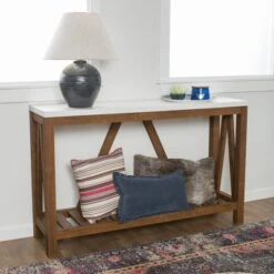 Taylen A Frame Farmhouse Entryway Console Table - Saracina Home 9 Taylen A Frame Farmhouse Entryway Console Table - Saracina Home -Saracina Home Shop GUEST 76f4c9d4 b52c 4469 9847 b59e551e4d99