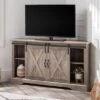 Robinson Rustic Transitional Sliding Barn Door Corner TV Stand For TVs Up To 58" - Saracina Home -Saracina Home Shop GUEST 771f8b12 111e 49d5 80ff c5a6d2fab927