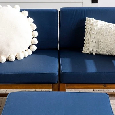 3pc Modular Acacia Wood Patio Chat Set with Cushions - Saracina Home 3pc Modular Acacia Wood Patio Chat Set With Cushions - Saracina Home -Saracina Home Shop GUEST 774d8c79 0a90 40ac b4a8 7f5728c3bc02