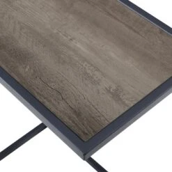 23" Modern Rectangle Two-Tone C Side Table With Metal Base - Saracina Home 7 23" Modern Rectangle Two-Tone C Side Table With Metal Base - Saracina Home -Saracina Home Shop GUEST 77bdb3db d84e 4ebf 93b9 e7087881dc0f