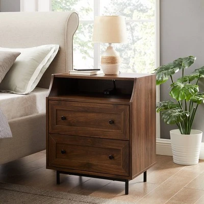 Transitional 2 Drawer Nightstand with USB Port - Saracina Home Transitional 2 Drawer Nightstand With USB Port - Saracina Home -Saracina Home Shop GUEST 781ffe09 6d44 4a9f 8ed7 47a5be6b5603