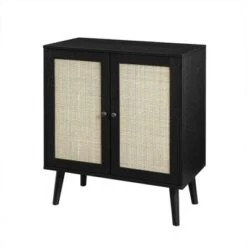 Modern Boho Wood And Rattan 2 Door Accent Cabinet - Saracina Home -Saracina Home Shop GUEST 7987110a 6588 4fc8 a782 9bcb55b2b01f