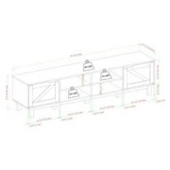 Modern Rustic 2 Door Storage TV Stand For TVs Up To 80" - Saracina Home -Saracina Home Shop GUEST 7b1619fe 8c66 46fe a10f a9d3ba31b400