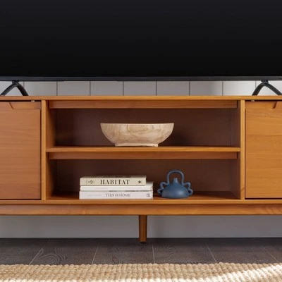 Solid Wood Mid-Century Modern TV Stand for TVs up to 80" - Saracina Home Solid Wood Mid-Century Modern TV Stand For TVs Up To 80" - Saracina Home -Saracina Home Shop GUEST 7b8f78dc b7ab 4f0a bbb2 79db23e31b3a