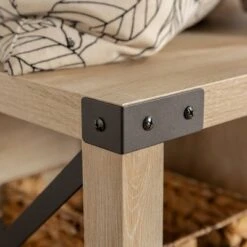 Sophie Rustic Industrial X Frame Entry Bench With 3 Cubbies - Saracina Home -Saracina Home Shop GUEST 7c76007d 53ec 49a3 bd9b 0bc05bf5137f