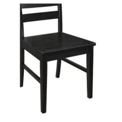 Set Of 2 Wood Ladder Back Dining Chair Black - Saracina Home -Saracina Home Shop GUEST 7d26960c 2aaa 41f0 b2e5 6eb125d42425