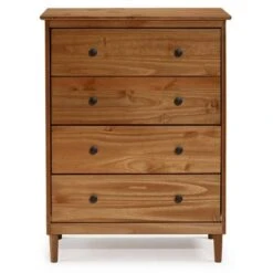 Stiva Classic Mid-Century Modern Vertical 4 Drawer Dresser - Saracina Home -Saracina Home Shop GUEST 7d52ef34 1e46 4920 a3a1 34d91177eaef