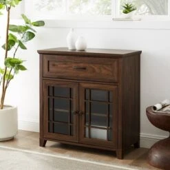 Transitional 2 Door Window Pane Accent Cabinet Dark Walnut - Saracina Home 5 Transitional 2 Door Window Pane Accent Cabinet Dark Walnut - Saracina Home -Saracina Home Shop GUEST 7d807aed e667 4f3e 9acb 433af0d61f65