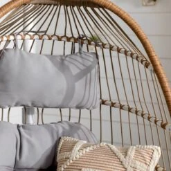 Toluca Hanging Outdoor Boho Egg Chair With Cushion - Saracina Home 4 Toluca Hanging Outdoor Boho Egg Chair With Cushion - Saracina Home -Saracina Home Shop GUEST 7eed0518 bad6 4cd1 a650 d634081f74f9