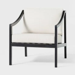 Saracina Home Mid-Century Modern Slatted Outdoor Acacia Arm Chair With Cushion 4 Saracina Home Mid-Century Modern Slatted Outdoor Acacia Arm Chair With Cushion -Saracina Home Shop GUEST 7f93b25e 353b 44b2 9d3e af0185ca5dff