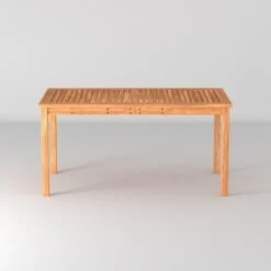 Acacia Wood Patio Simple Rectangle Dining Table - Saracina Home -Saracina Home Shop GUEST 801bbfd1 34bd 4f94 914a 6370e22abfc5