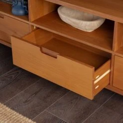 Cara 3 Drawer Mid-Century Modern 3 Drawer TV Stand For TVs Up To 80" - Saracina Home -Saracina Home Shop GUEST 8201f05f 5099 4fe4 a629 d34231b717fb