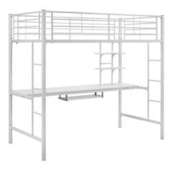 Twin Analise Metal Loft Bed With Wood Desk - Saracina Home -Saracina Home Shop GUEST 8357b671 fdb1 4721 a4f5 a308ffe4f1a3