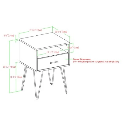 Amal Modern Single Drawer Hairpin Leg Nightstand - Saracina Home Amal Modern Single Drawer Hairpin Leg Nightstand - Saracina Home -Saracina Home Shop GUEST 85221b46 3951 4966 a164 582c3efa59c9