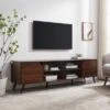 Mid-Century Modern Wide Storage TV Stand For TVs Up To 80" - Saracina Home -Saracina Home Shop GUEST 86cb8670 93b9 43fe 98ad 6a1aa21d2a9b