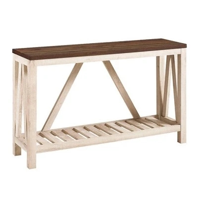 Taylen A Frame Farmhouse Entryway Console Table - Saracina Home Taylen A Frame Farmhouse Entryway Console Table - Saracina Home -Saracina Home Shop GUEST 8962f902 9bd2 439d 977d eb2b0d25310c